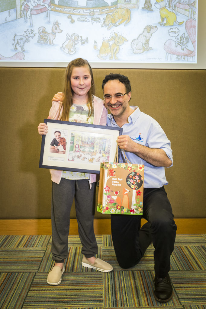 Lola Cotter with Noel Fitzpatrick at the event at Fitzpatrick Referrals