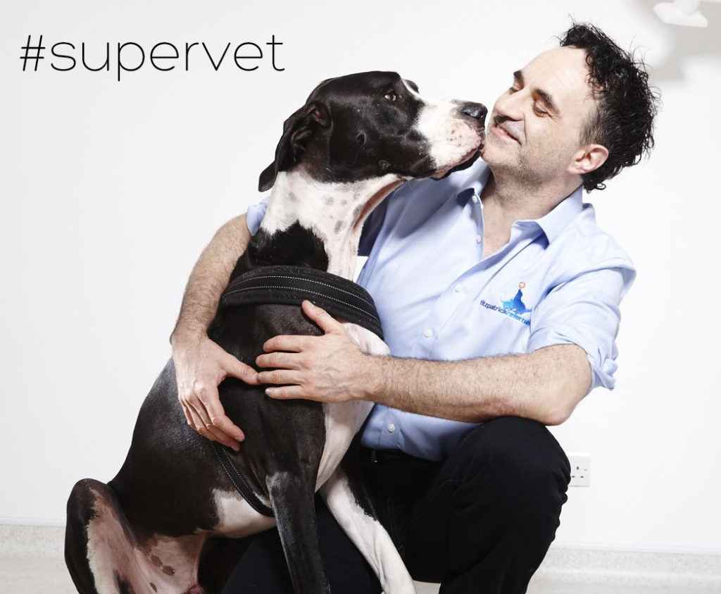 Professor Noel Fitzpatrick with Mr Mac