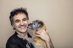 Professor Noel Fitzpatrick with his dog Keira